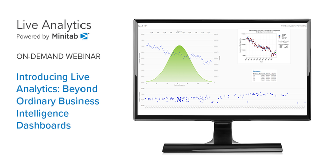 Minitab's tweet photo. Did you miss our Live Analytics webinar? You’re in luck! Watch now on-demand to uncover how our latest solution  can help you deliver advanced analyses on a convenient and shareable platform: https://t.co/gPyUAsz5rH
#LiveAnalytics #Minitab #analytics https://t.co/aVuGY9D2Ap