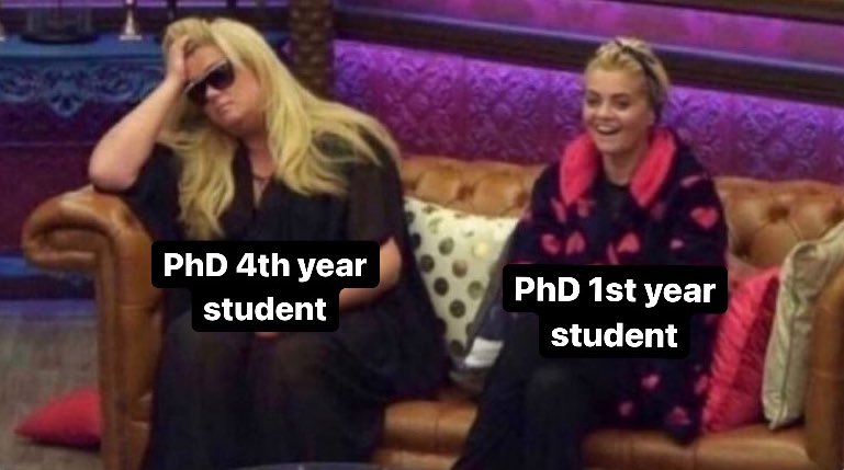 PhD journey (@phdjourney07) on Twitter photo When I am in my 4th year of my PhD, I listen to my supervisor’s new project idea with a 1st year PhD student
#AcademicTwitter #phdlife #phdchat <a href="/PhDVoice/">PhD Voice - Independently Run</a> <a href="/OpenAcademics/">OpenAcademics</a> <a href="/AcademicChatter/">Academic Chatter™</a> When I am in my 4th year of my PhD, I listen to my supervisor’s new project idea with a 1st year PhD student
#AcademicTwitter #phdlife #phdchat <a href="/PhDVoice/">PhD Voice - Independently Run</a> <a href="/OpenAcademics/">OpenAcademics</a> <a href="/AcademicChatter/">Academic Chatter™</a>