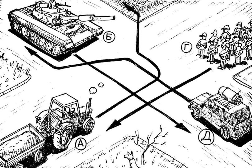 Russian traffic exam test. #Truppenabzug