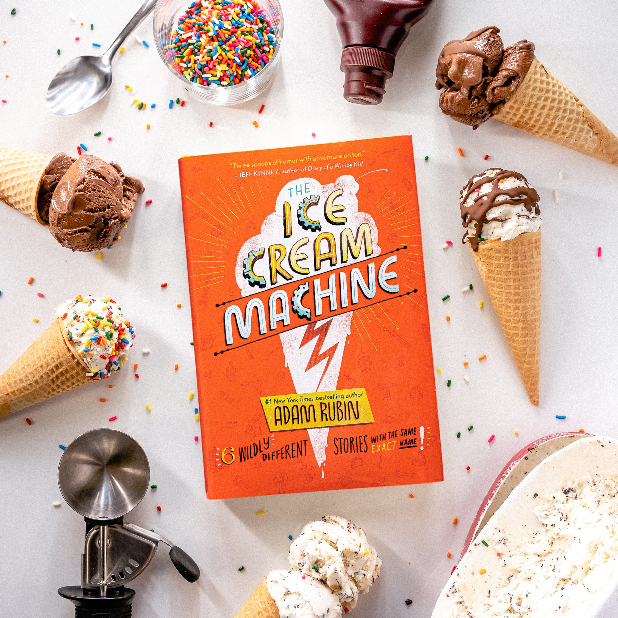Stephanie Pitts on X: Happy book birthday to THE ICE CREAM MACHINE by the  inimitable @Rubingo. Six deliciously funny stories with illustrations from  @minitreehouse, @porliniers, @nicolemillu, @seaerramiller, Daniel Salmieri,  and Emily Hughes.