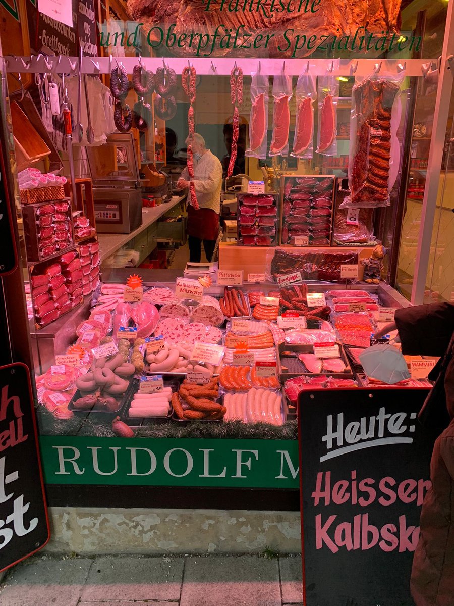 HardPass4's tweet image. A good friend sent me this picture of a German butcher shop and it’s just beautiful.