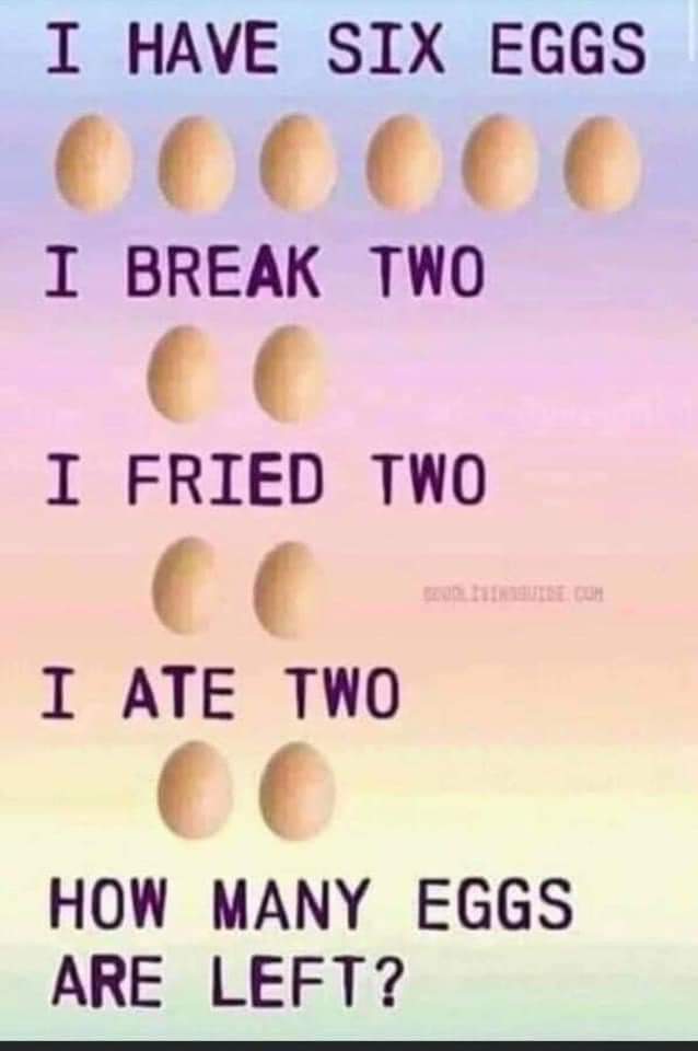 FeglonMusk1's tweet image. LETS HELP SOME NEW CRYPTO INVESTORS:

LIST 3 SCAM CRYPTO PROJECTS: 🤬 

NAME 3 LEGITIMATE CRYPTO GEMS: 🤑

ALSO While we're HERE!! 

LETS PLAY 
RIDDLE ME THIS : Let's see how many get this right...😂

DISCLAIMER: LETS GET SCAM COINS OUT OF CRYPTO

LIKE &amp;amp; RETWEET:

#SimpleMaths