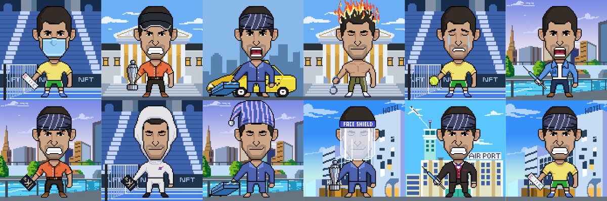 nftrendyio's tweet photo. The NFTrendy collection is for free! Mint now: https://t.co/BXOncYrHzv

#Djokovic #novax #NFTCommumity  #nfts #NoVaxDjoCovid #AustralianOpen #TennisAustralia #Australia #atptour  #AO2022 #AOTennis #Medvedev #Nadal #SportNFTcards https://t.co/8rg7qxC1In