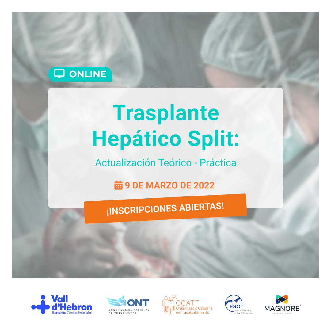 CoordTxVH's tweet photo. Menos de un mes para el curso online de Trasplante Hepático Split en @vallhebron ¿te has apuntado?
https://t.co/4ptZAqk1XB
@ONT_esp @ESOTtransplant #OCATT https://t.co/AhCPxe2NKV