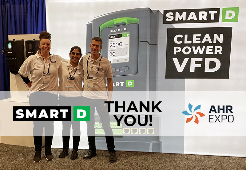 SmartD's tweet photo. It's been a whirlwind week of post-AHR follow ups. We want to thank everyone who came out and took the time to chat with us at @ahrexpo #smartd #vfd #cleanpowervfd https://t.co/HMaUtGW0kp