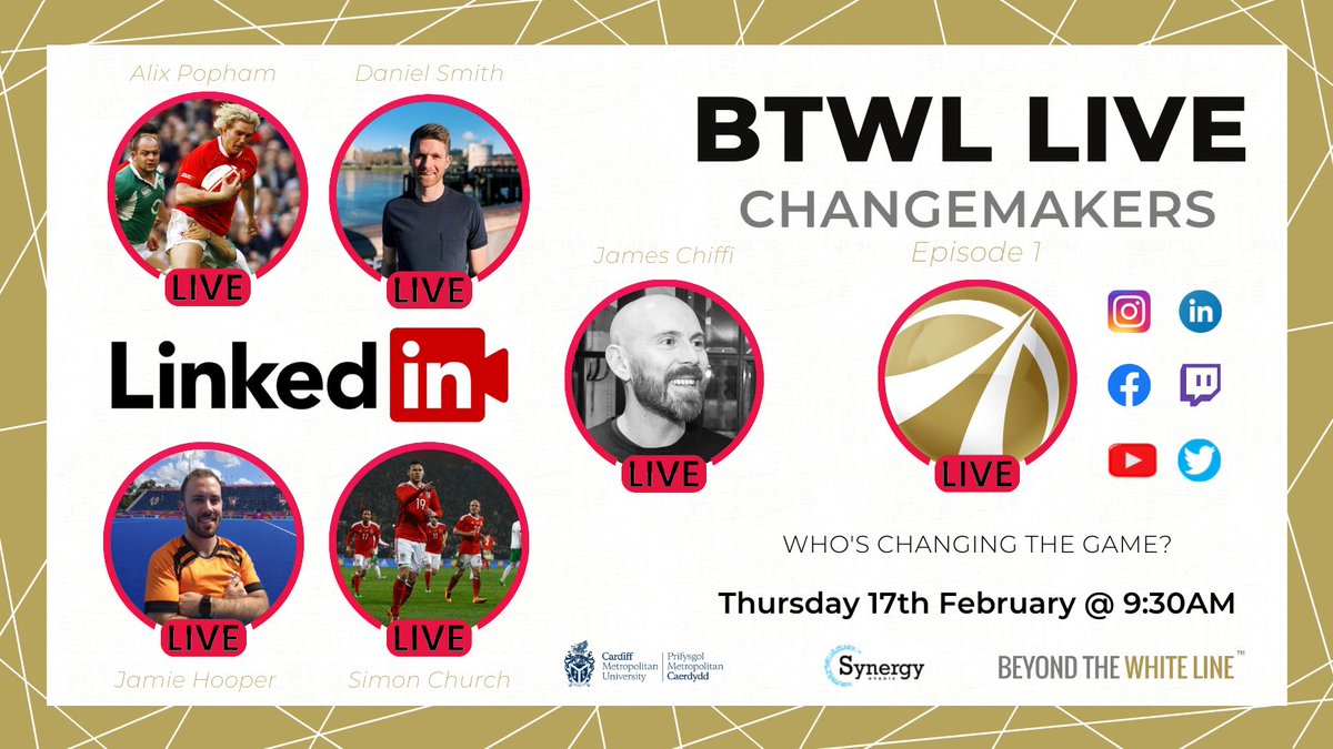📣 Delighted to announce speakers for this Thursdays #ChangeMakers event streaming live across all major platforms. Be sure to tune in for what will be an insightful discussion and a special announcement. <a href="/AlixPopham/">Alix Popham</a> @danuksmith <a href="/churchy18/">Simon Church</a> <a href="/justjamiehooper/">Jamie Hooper</a> #HumanFirst 📅🎥