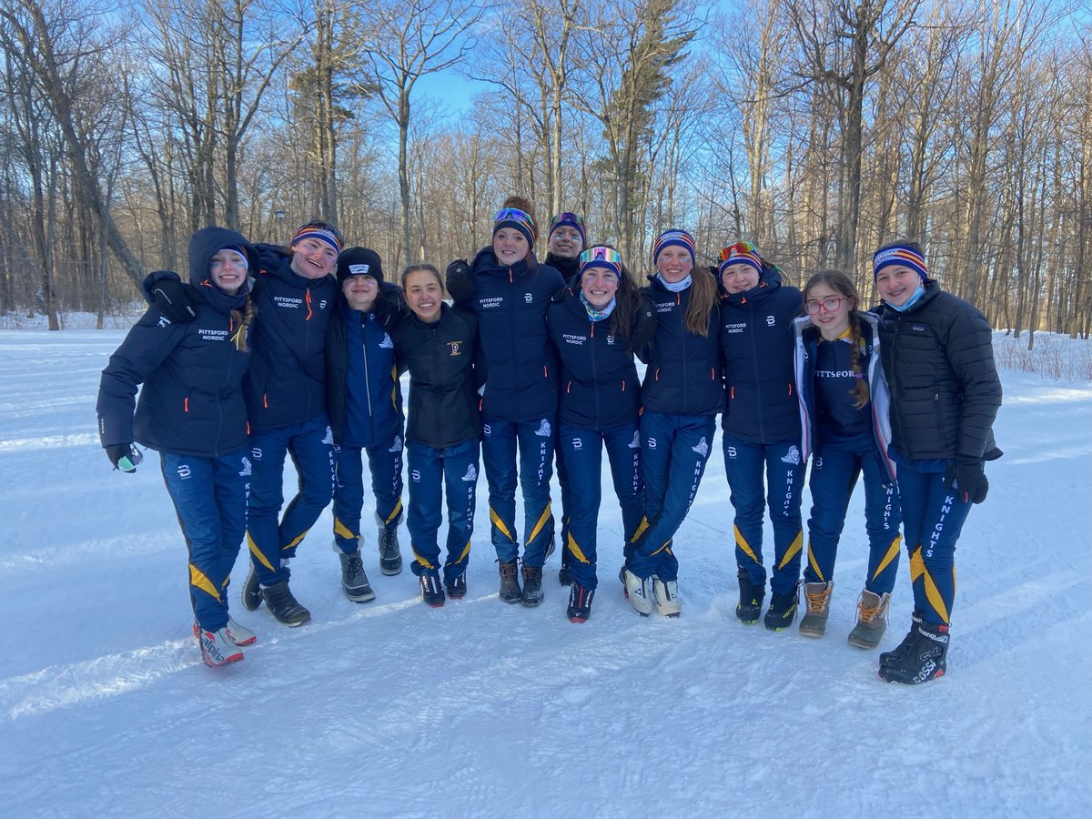 Nordic ski sectional championship 4th place girls team from Sutherland ⁦<a href="/PCSDAthletics/">Pittsford Athletics</a>⁩