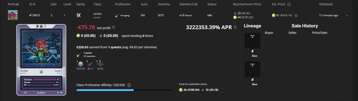 PrinceDFK's tweet photo. Summoned ✅ Quest✅  Egg✅ 3222353% APR✅
Sorry♥️ @lazulcapital 
@ShroommaNL https://t.co/jWuew2HhbZ