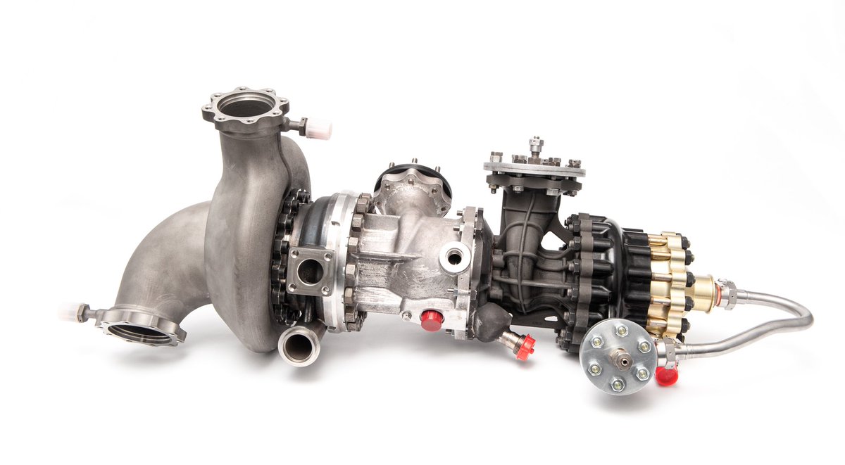 FC_propulsion's tweet photo. Meet our #turbopump for 7 ton staged combustion kerolox #engine. 

Designed and manufactured by FCP using #additivemanufacturing technologies. 

#3dprinting #rocketry #flightcontrolpropulsion https://t.co/vBLhXz1bP9