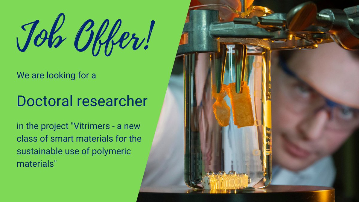 Great opportunity for #YoungResearchers in #MaterialSciences: We are looking for a doctoral researcher in a project funded by @CZ_Stiftung on vitrimers. #applynow and join our team in Jena!
More info: www4.uni-jena.de/Universit%C3%A…
#phdpositions #phdopportunity #PhDJobSearch