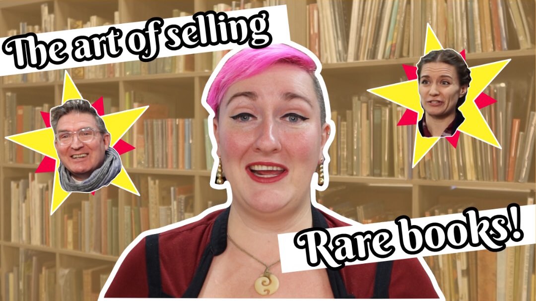 book_historia's tweet image. What’s a rare book seller/antiquarian book dealer/second-hand seller, and what do any of these people DO?😵‍💫 Find out in a very special episode of #BiteSizedBookHistory about rare book selling, with @rebeccaromney and @briancassidy of @typepunchmatrix ! youtu.be/QEjFuWC4v1I