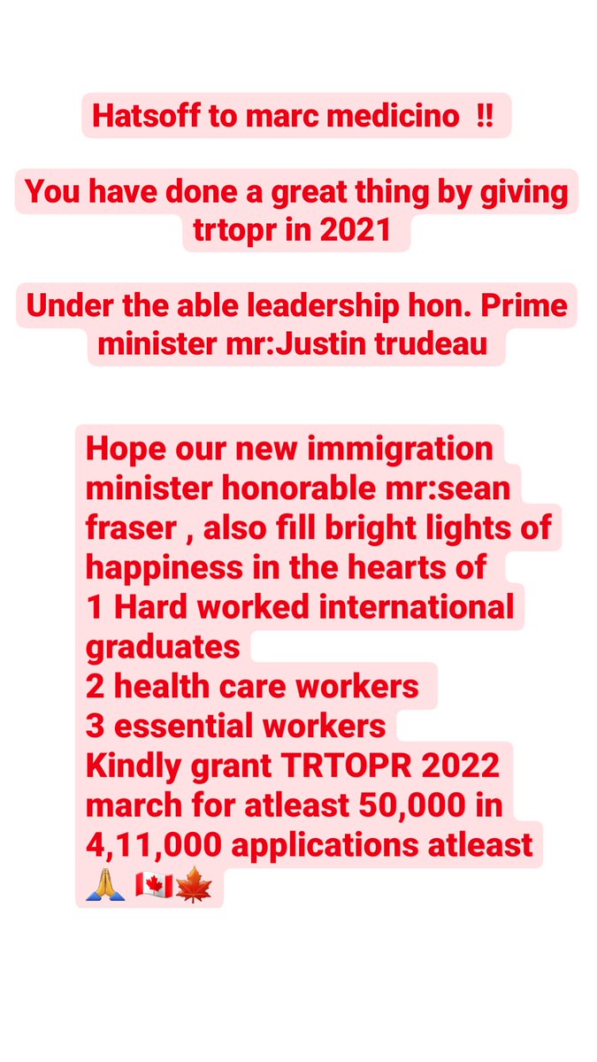 TRtoPR2023's tweet photo. @CitImmCanada We didn't find any spring board as said by Hon.minister @SeanFraserMP , a program like tr to pr is not ven being cared , still pandemic is not yet done , it's effect gonna be there for few years TR2PR22 should be given with atleast 40k , half of 2021trpr. @JustinTrudeau https://t.co/x6JM87euHO