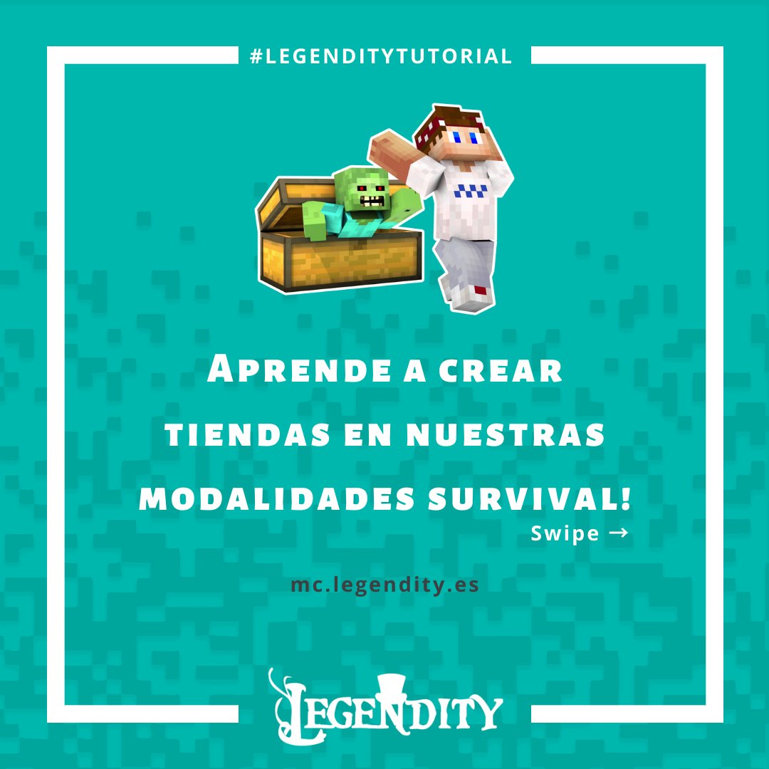 LegendityES's tweet image. #LegendityTutorial

A continuacion te dejamos distintos pasos para crear una tienda en nuestra modalidad survival del servidor 😎😱