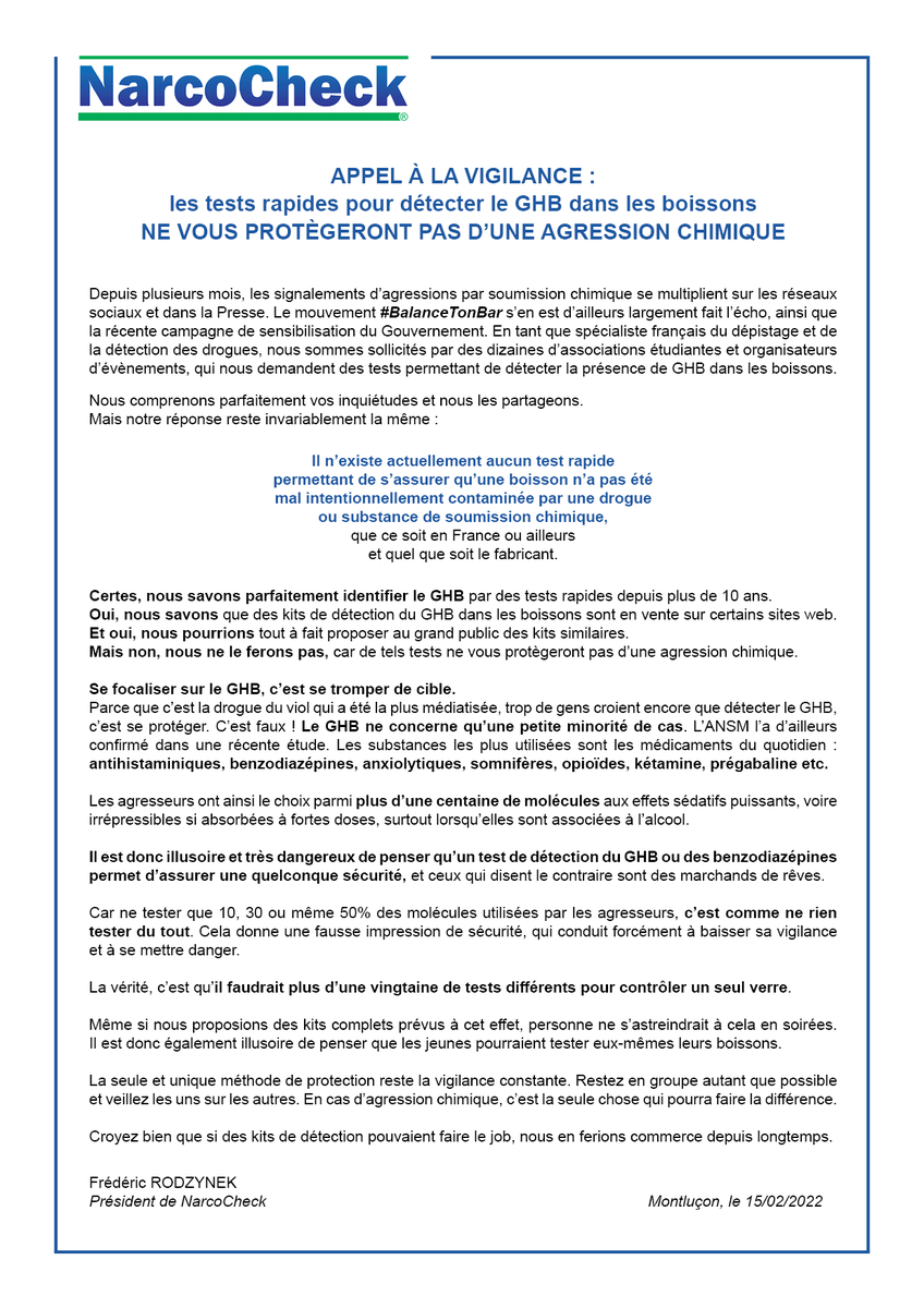 NarcoCheck tweet media