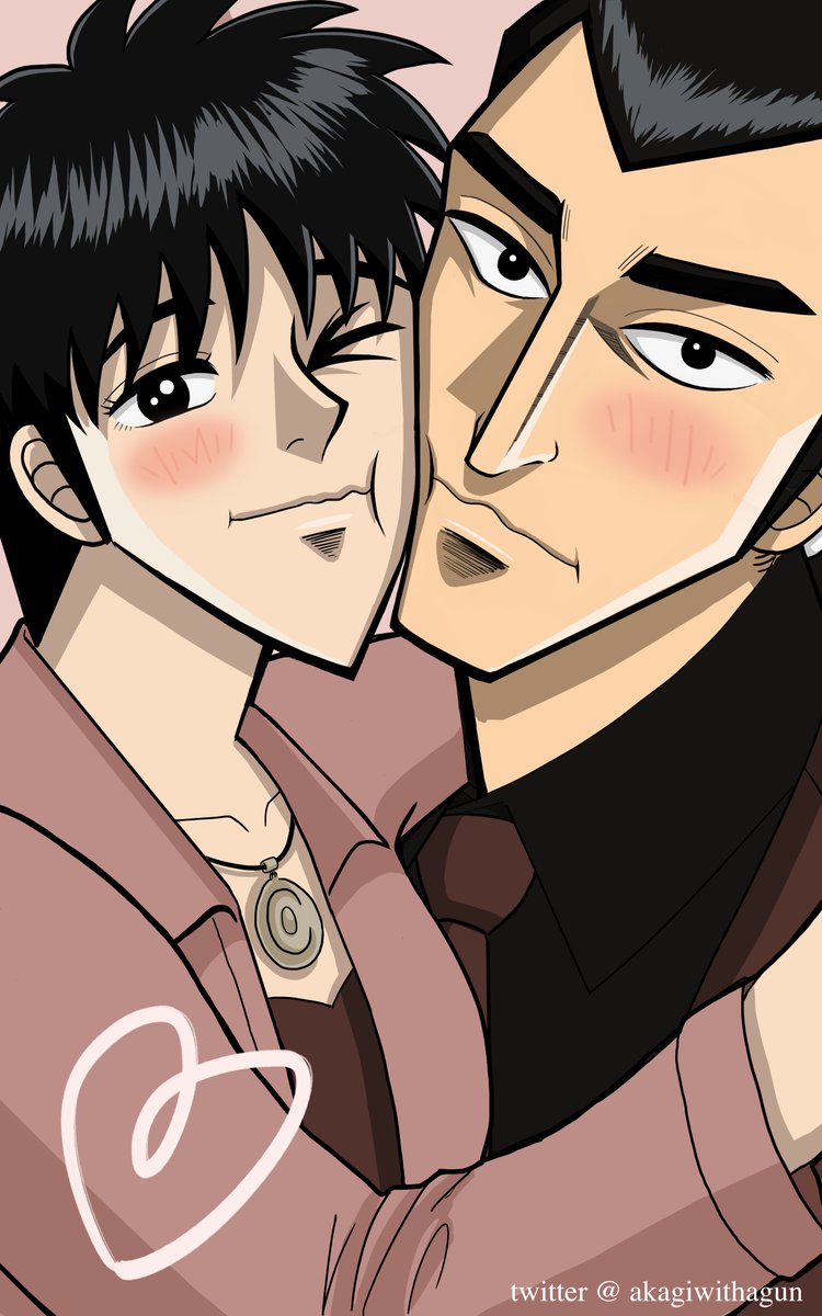 I'm a day late!! But I was inspired by @npmnn8's MXM arts!
#森美緒 　#森田　＃福本伸行　#銀と金　＃gintokin #moritatetsuo #fkmt #fukumotonobuki #ValentinesDay2022