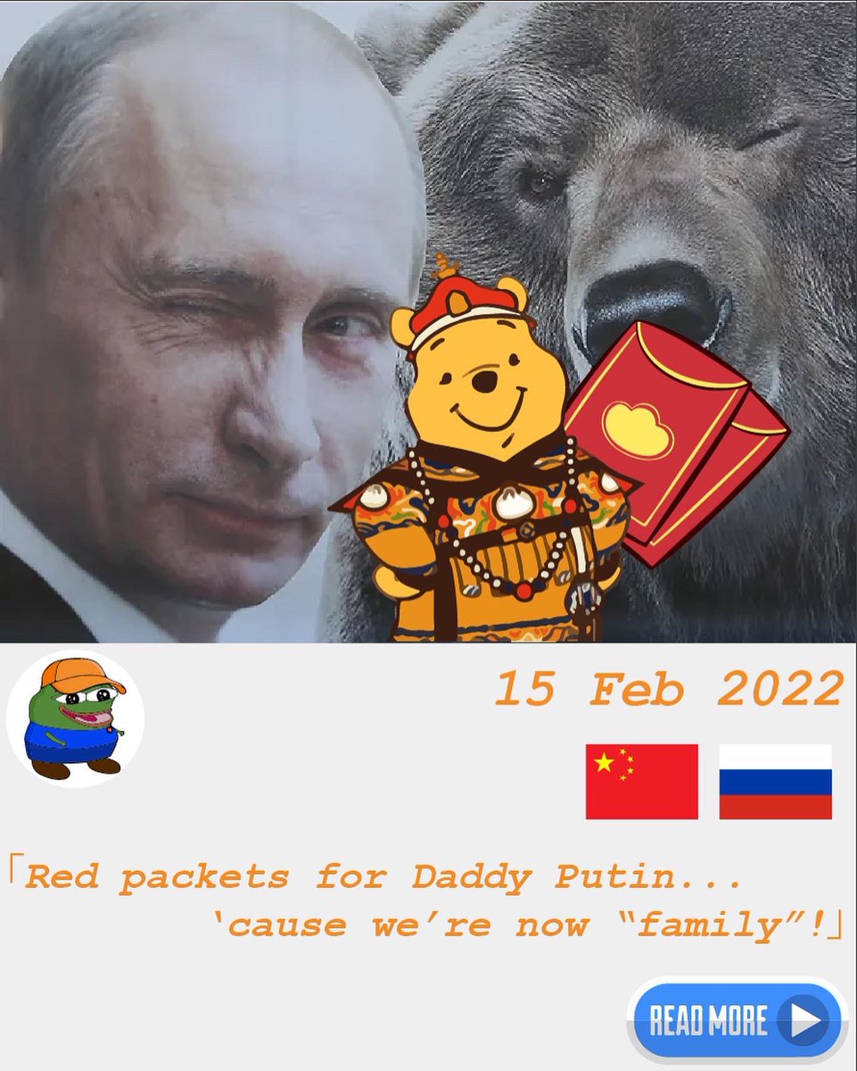 PeeposDaily's tweet photo. 『For decades Putin’s Russia has been keen to learn from the “China Model” …… while Xi’s China has long been envious on Putin’s unwavering domestic popularity and resilience against sanctions…...』

#china #russia #xijinping #putin #olympics #international #news https://t.co/3Z9rBCZRlE