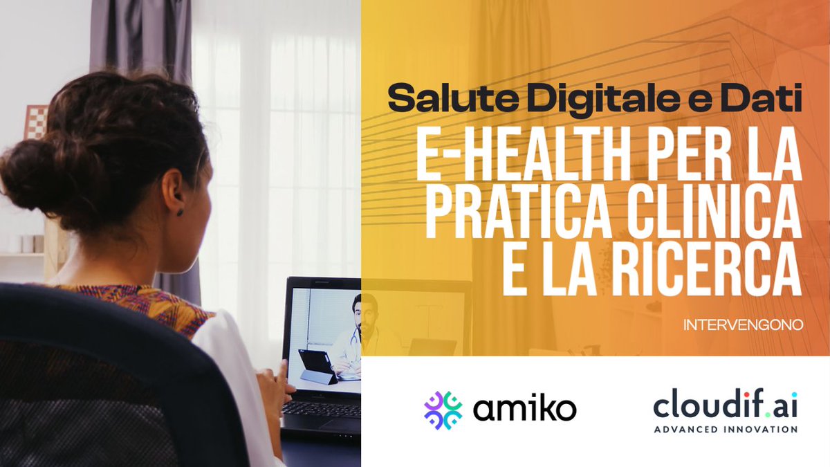 Salute digitale e dati: #ehealth per la pratica clinica e la ricerca con <a href="/amiko_io/">Amiko</a> &amp; <a href="/cloudifai/">Cloudifai</a> #digitalhealth #mobilehealth #salutedigitale #ehealthtalks
youtu.be/7gM7PQ6P5RQ