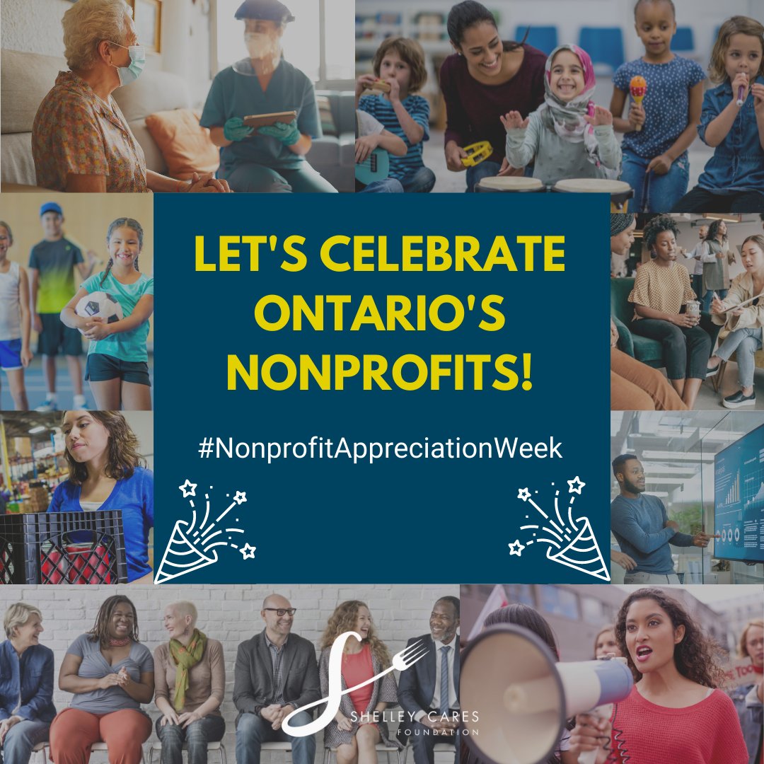 It’s #NonprofitAppreciationWeek! Did you know the nonprofit sector in #Ontario employs nearly 850,000 people and contributes $65 billion to the economy?
Together, let’s #celebrate Ontario’s nonprofits and their dedication to our #communities! #ShelleyCaresFoundation