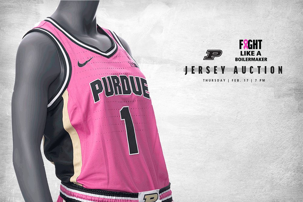 Purdue Women's Basketball on X: Breaking out the pink jerseys for  Thursday's game, which can be yours in a game day auction. Want your  message to appear on the Mackey Arena ribbon