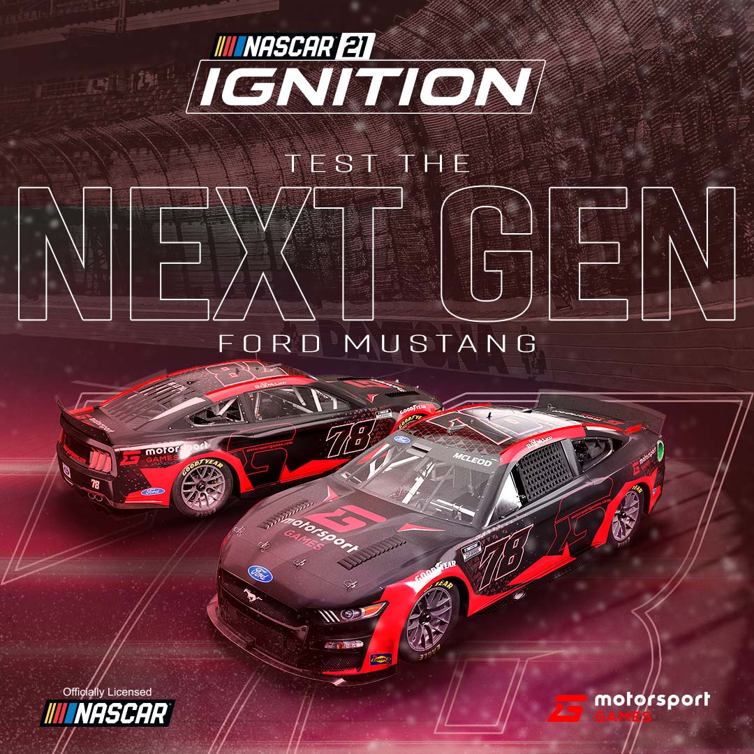 💥 From this Thursday you will be able to drive the #NextGen 78 <a href="/teamlivefast/">Live Fast Motorsports</a> Ford Mustang in the all new Test Drive mode on #NASCARIgnition!