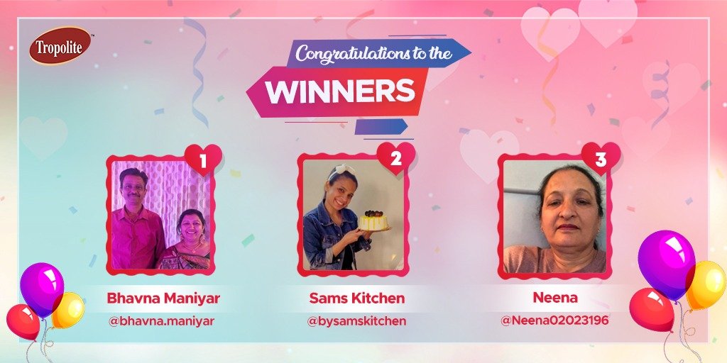 PvtFoods's tweet photo. With a love-packed delicious Valentine's end. We are proud to announce the winners of the giveaway.
We request the winners to send their respective relevant details via DM in order to help us dispatch the prizes
Thanks to everyone who participated,
Stay tuned for future giveaways https://t.co/B2NeLIUvTs