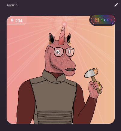 OneAndOnlyJLM's tweet photo. @unicornsnft This is Anakin he was destined to become the "Chosen One" but on a mission he found the Hammer Mjölnir and  became Anakin Odinson a god.Over time  he changed to a more modern look .He defeated many villains. But he didn't beat Noobmaster69. So he went  on a Quest for some  #Solan https://t.co/vEm45zuuR9