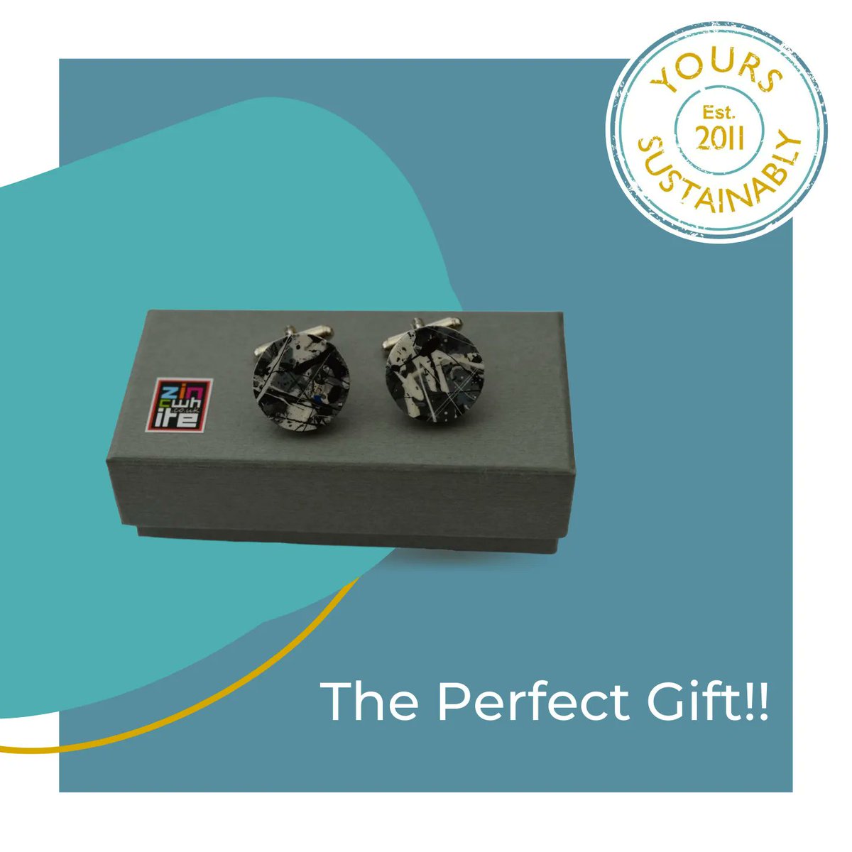 These fun upcycled cufflinks are made from artist canvas rescued from charity shops and splattered with acrylic paint!

Each pair is unique and would make an ideal gift for anyone interested in art or design.

Check them out by visiting buff.ly/3GiaUtC