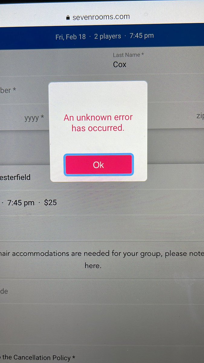 chriscoxguy's tweet photo. @Topgolf day 2 where your site won’t let me book. Tried three different devices…..get it together https://t.co/pWzALzd01C