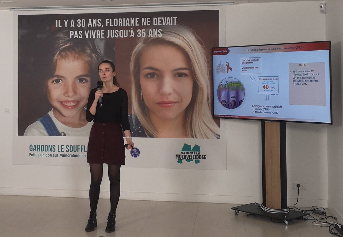 Claire Dumortier <a href="/universitereims/">Université de Reims Champagne-Ardenne</a>  @BiosUrca présente son travail sur les #IPSCS comme nouvelle source cellulaire pour l'étude du rôle de #CFTR dans la maladie osseuse  #mucoviscidose #CFJC2022 @F_Velard_BIOS <a href="/vaincrelamuco/">Vaincre la Muco #SAM2025</a> <a href="/the_lundquist/">The Lundquist Institute</a>