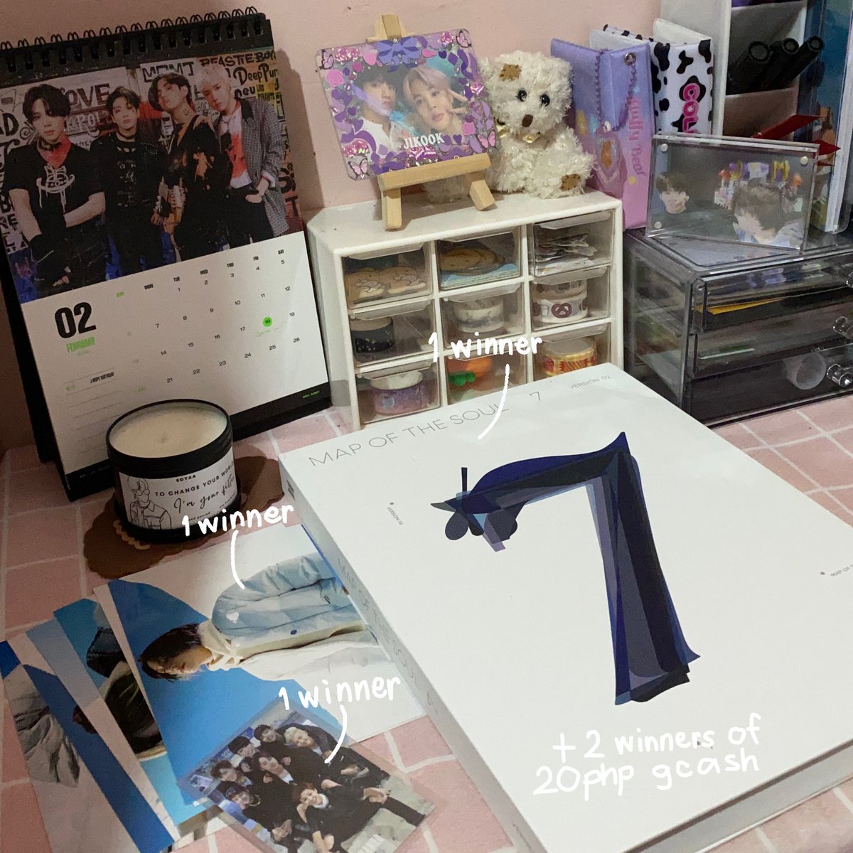 _busanluvr's tweet photo. ˗ˏˋ ꒰ ♡ #minijagicartgives ♡ ꒱ ˎˊ˗

⤷ bts official merchs and gcash giveaway because mimi came home 🥺

5 winners (see photo below) ◡̈ 

♡︎ mbf me
♡︎ like &amp; rt
♡︎ reply “clara’s solace finally came home” and any jimin gif

ends on march 1, 10:13 am kst ♡ https://t.co/YFklTzKpQr