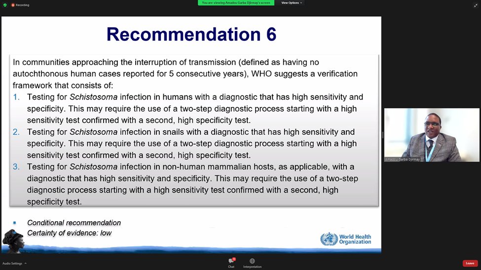 The long awaited @WHO guidelines for control of #Schistosomiasis successfully launched today. #beatNTDs #NTDRoadmap2030