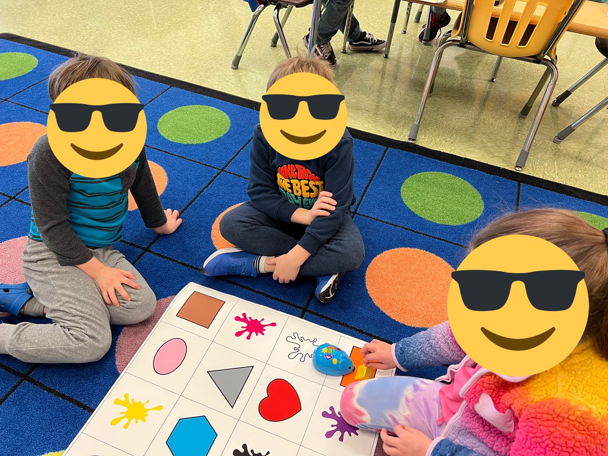 coachpongratz's tweet photo. Coding with #codeandgomouse today in K with #mrsmarriner and friends! Ss used critical thinking and problem solving skills to code our mouse to get to the cheese! @AnnKAnders @HurleBen @LScumpieru @SpencerTaylor0 @MrsLongerbeam @ghoov25 https://t.co/857TXMn3rc
