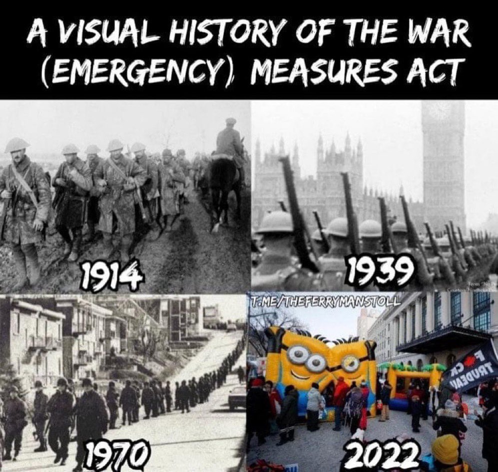 MaximeBernier's tweet image. The Emergencies Act modified and replaced the War Measures Act in 1988. It’s essentially the same law. 

It was used during the First and Second World Wars, and during Quebec’s October Crisis.