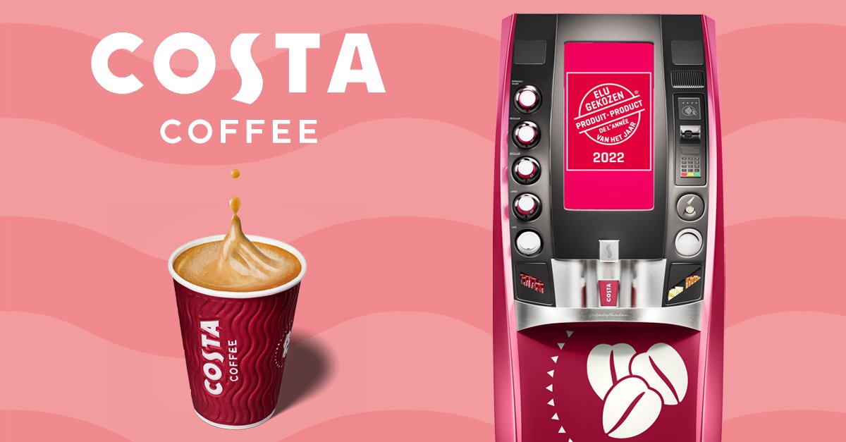 Merci pour votre amour! ❤️ Le "Marlow" Costa Coffee &amp; le Signature Blend de Costa Coffee ont été nommés 'Produit Élu de l'année' par plus de 10 000 consommateurs belges. ☕ D'ici fin 2022, nous voulons que Costa Coffee soit présent dans plus de 500 points de vente en Belgique.