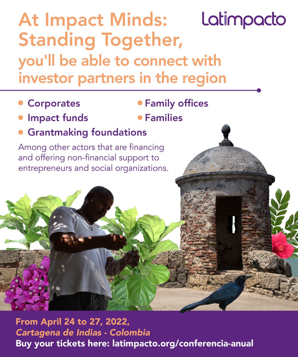 At Impact Minds: Standing Together you will have the opportunity to share and learn how to make a greater impact with like-minded individuals. This event will bring together impact capital providers from across the region!

📍Purchase your tickets here cutt.ly/lOTcnus