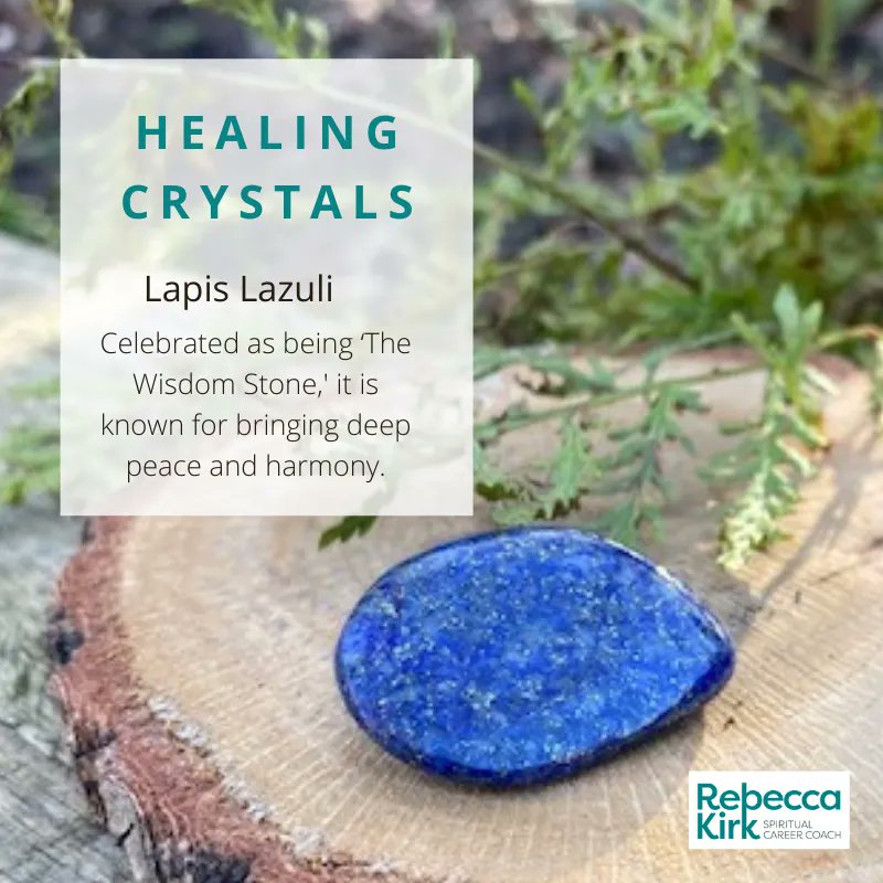 #Lapislazuli is a crystal I have always felt drawn to. It’s known for bringing deep peace, harmony, reveals inner truth, honesty, compassion, self-awareness, and self-expression. Discover more ways to deepen the spiritual connection to your #career at buff.ly/3oJlBiA