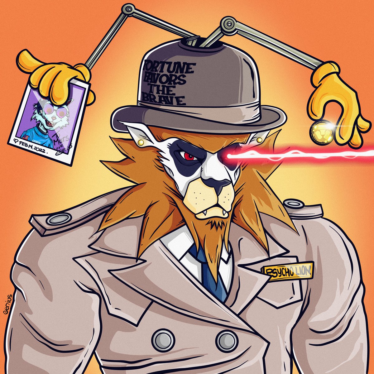 “Psychos Favors the Brave” Just having a lil fun with my Lion .. #Cro <a href="/ElRealGenius/">GENIUS</a> <a href="/Ugonzo_art/">UGθηZθ</a> <a href="/PsychoKittiesOG/">PsychoKitties</a>