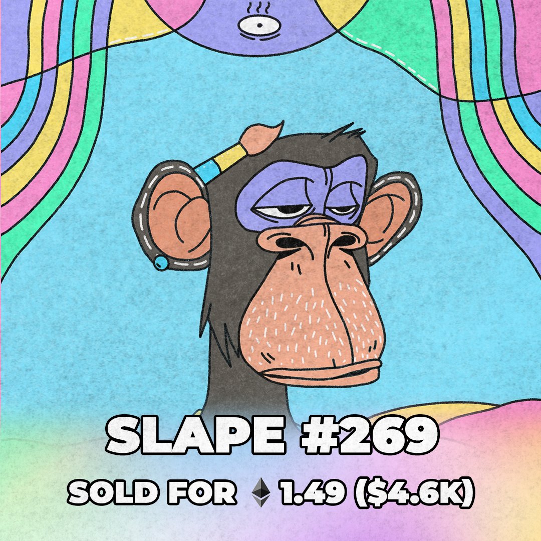 Lola20789's tweet photo. 🚨 𝗦𝗔𝗟𝗘 🚨 

#SLAPE269 has been sold for 1.49 𝗘𝗧𝗛! 🚀

https://t.co/YBNuH2PEgM
#slapes #slapefam https://t.co/Q4xRysx2vc
