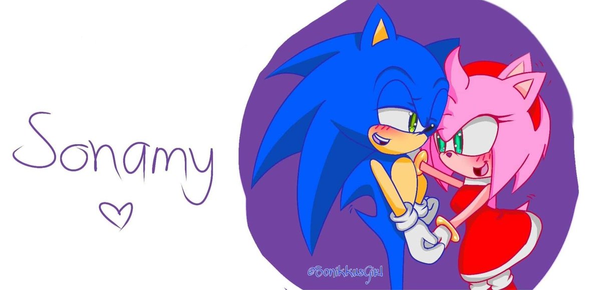 I draw sonic scruncly on X: kiss?? 🫵😳 #sonamy #sonic #amyrose