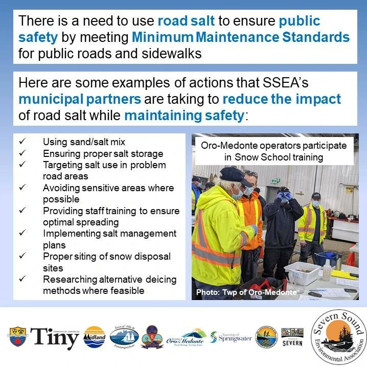 SSEA_SSRAP's tweet photo. Our partner municipalities work hard to balance the need for public safety with protecting waterways for ecosystems &amp; human uses. Watch for upcoming tips for residents &amp; commercial property owners to reduce salt use!
#waterquality #SaltDiet #SaltingShift
@smartaboutsalt https://t.co/rzcsDsi9bV