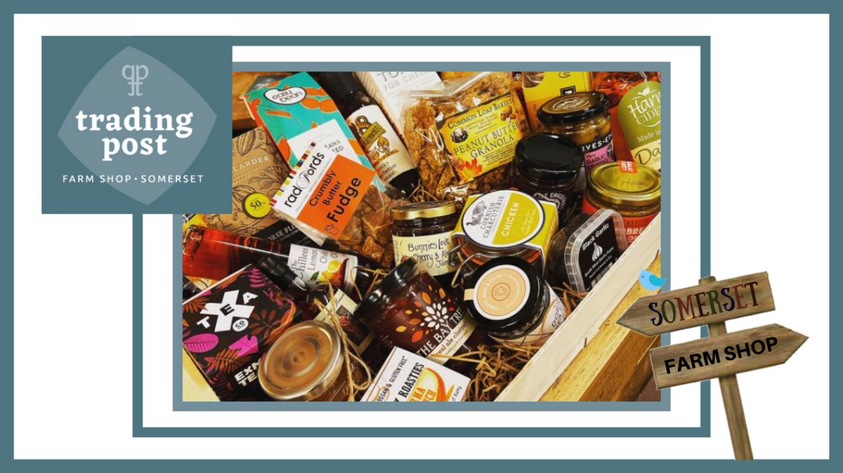 <a href="/Trading_Post_TP/">TradingPost FarmShop</a> in Somerset offers a fantastic hamper service! Whether it's for a Birthday or because you think it will be a thoughtful surprise.
<a href="/exmoortea/">Exmoor Tea Co</a> <a href="/MilesTeaCoffee/">Miles Tea & Coffee</a> <a href="/TheChillees/">🌶 The Chillees 🌶</a> <a href="/OlivesEtAl/">Olives Et Al</a> <a href="/Easy_Bean/">Easy Bean</a> <a href="/GarlicUK/">Mark The Garlic</a> <a href="/DorsetSpiceShed/">Dorset Spice Shed</a> <a href="/harrys_cider/">Harry's Cider</a> <a href="/chocolarder/">Chocolarder</a> <a href="/Fusselsrapeseed/">Fussels Fine Foods</a>
