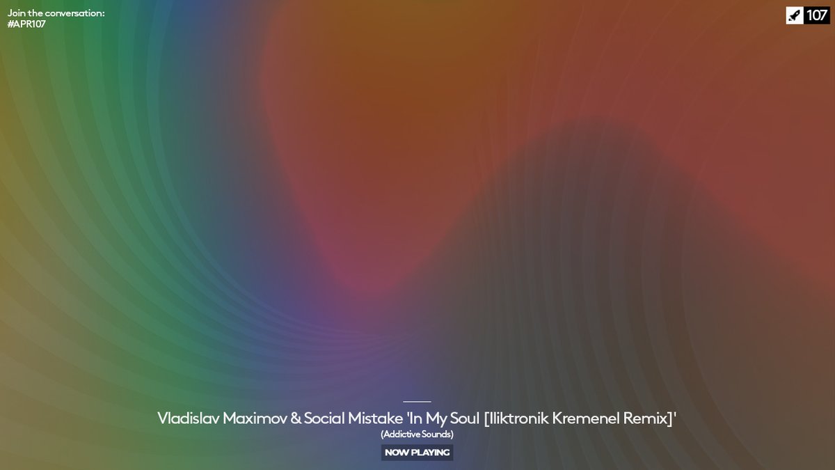 aphelionaudio's tweet photo. 16. Vladislav Maximov &amp; Social Mistake 'In My Soul [@ikremenel Remix]' (@as_recordlabel)

#AphelionRadio - Episode 107
Watch Live on YouTube:
https://t.co/vyguDu4PrE
#APR107 https://t.co/0o9CmKJdAA