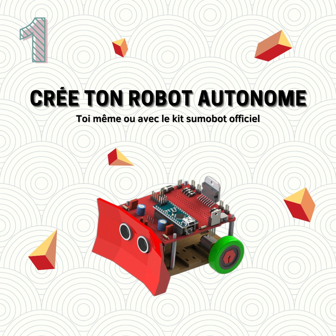 ESIEEPARIS's tweet image. [Save the date] La prochaine Sumobot approche : c&apos;est le 12 mars 2022 !
𝗖&apos;𝗲𝘀𝘁 𝗾𝘂𝗼𝗶 𝘂𝗻𝗲 𝗦𝘂𝗺𝗼𝗯𝗼𝘁 ?
C&apos;est la compétition annuelle de combat de robots ouverte au public. Pour vous inscrire, contactez #esieespace sumobot.esieespace.fr