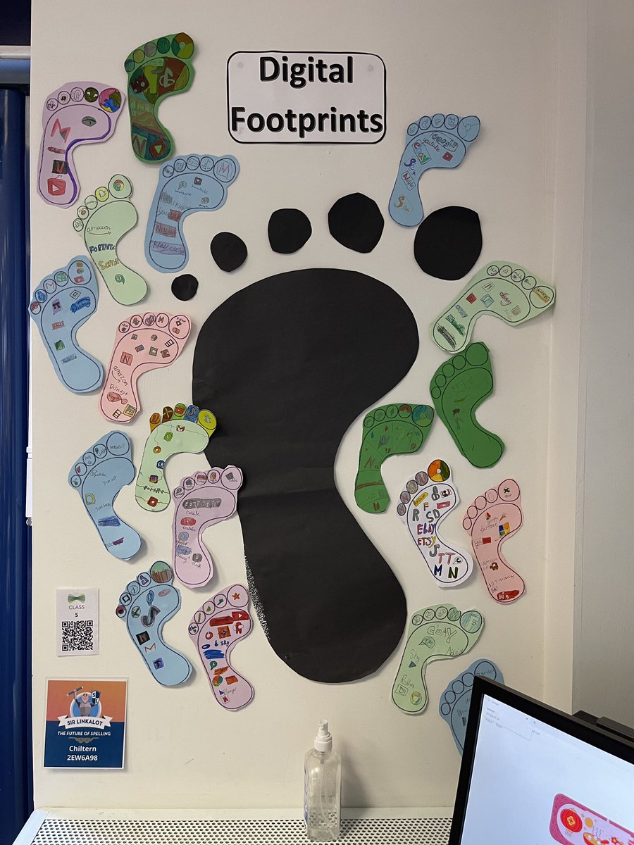 We have been looking at our digital footprints @ChilternSch as part of our #InternetSafety week