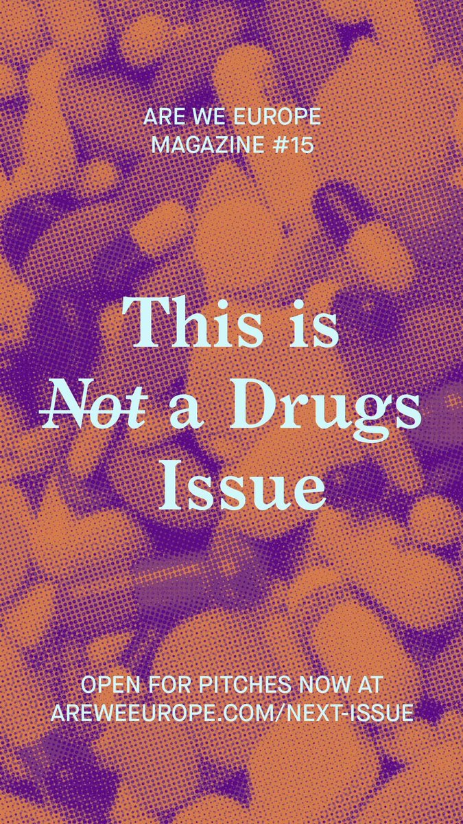 Micktr's tweet photo. This is N̶o̶t̶ a Drugs Issue!

If the war on drugs is a battlefield, what are we taking on the sidelines? 

Pitch for our next issue now: https://t.co/v8R2tSeeTj

@AreWeEurope @anneleenophoff @JuliSimond https://t.co/au4t7wBpgH