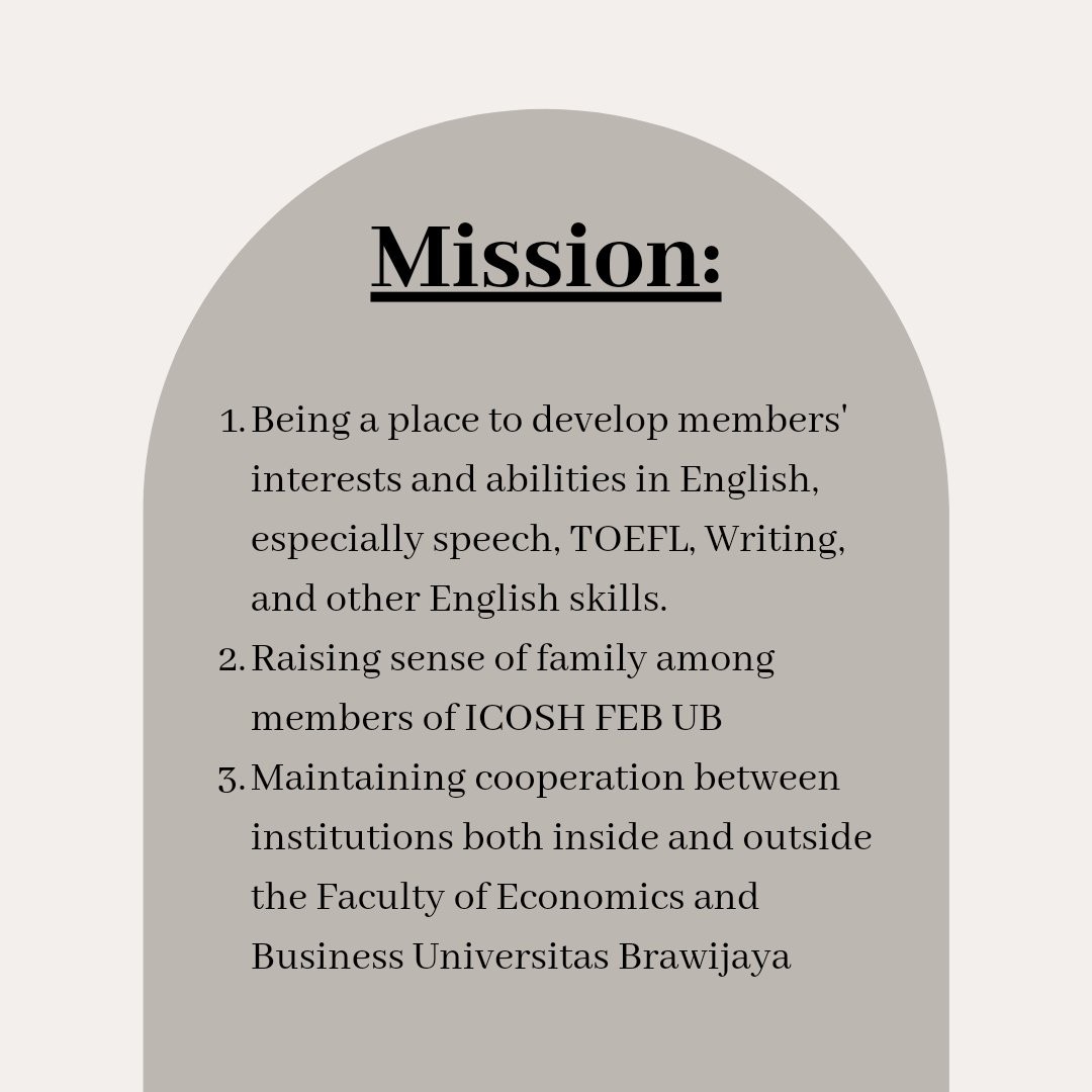 ICOSHFEBUB's tweet photo. [Vision and Mission] 
ICOSH as a semi autonomous organization has a vision and mission like other organization. 💫 
Check out ICOSH's vision and mission on the post above! ⬆️⬆️ 
===========================
#ICOSH #ICOSH2021 #ICOSHFEBUB #FEBUB https://t.co/oclD2MdUWW
