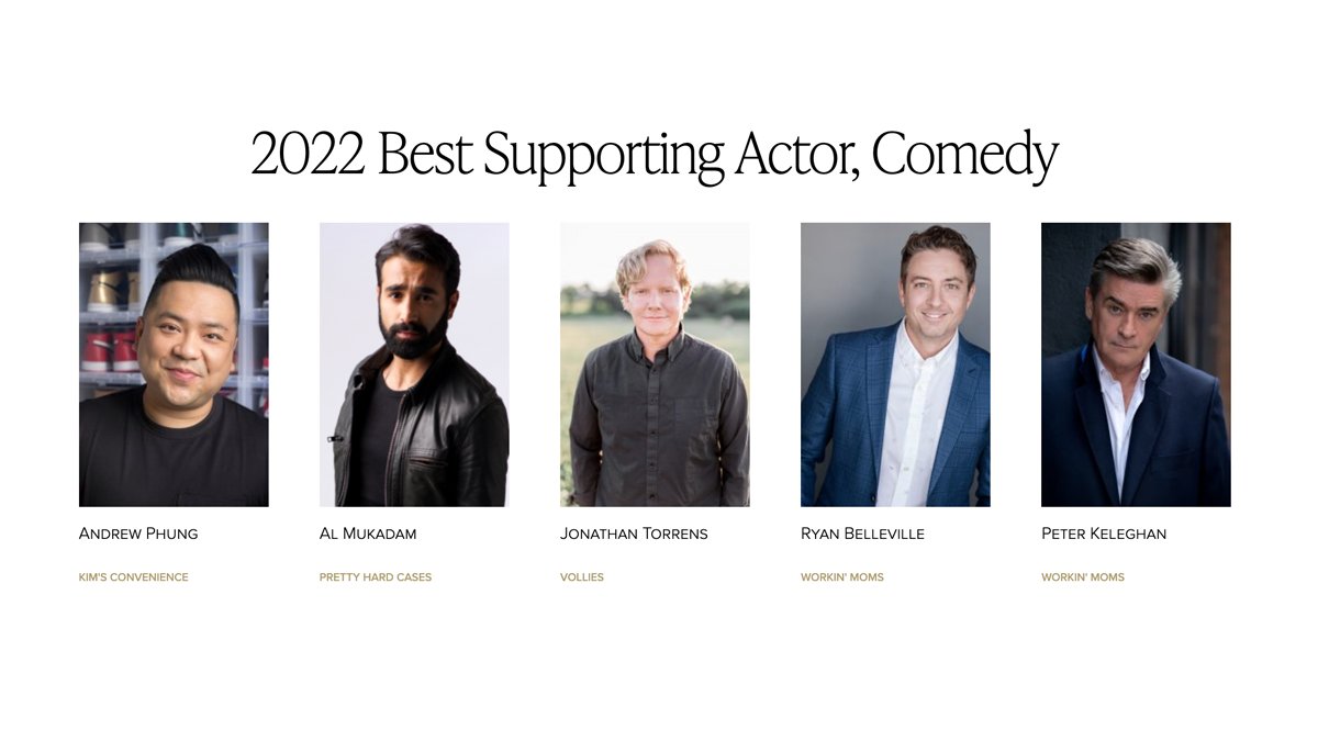 When you make a little show with a lot of heart, moments like these hit pretty hard. Congratulations @TorrensJonathan on this #CdnScreenAwards nomination for <a href="/volliestv/">#VOLLIES</a> !