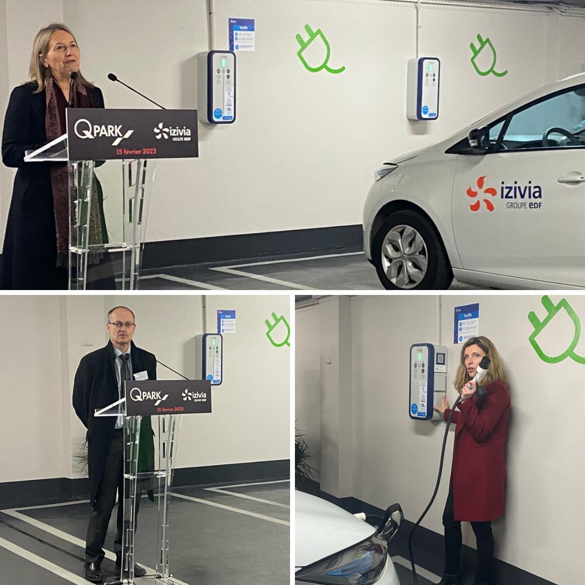 mobiliansfr's tweet photo. 🚀[#MOBILITÉ] Aujourd'hui, Q-Park France s’engage pour l’implantation de 4 000 bornes de recharge électrique supplémentaires en centre-ville dans ses #parkings partout en France à l'occasion d'un partenariat avec @Izivia, filiale d'@EDFofficiel ⚡️ https://t.co/QP6Q7AwQBj