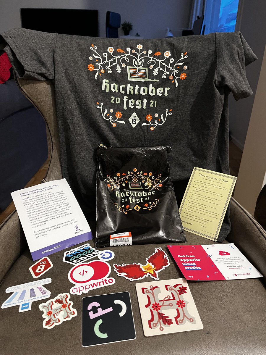 Just arrived #Hacktoberfest