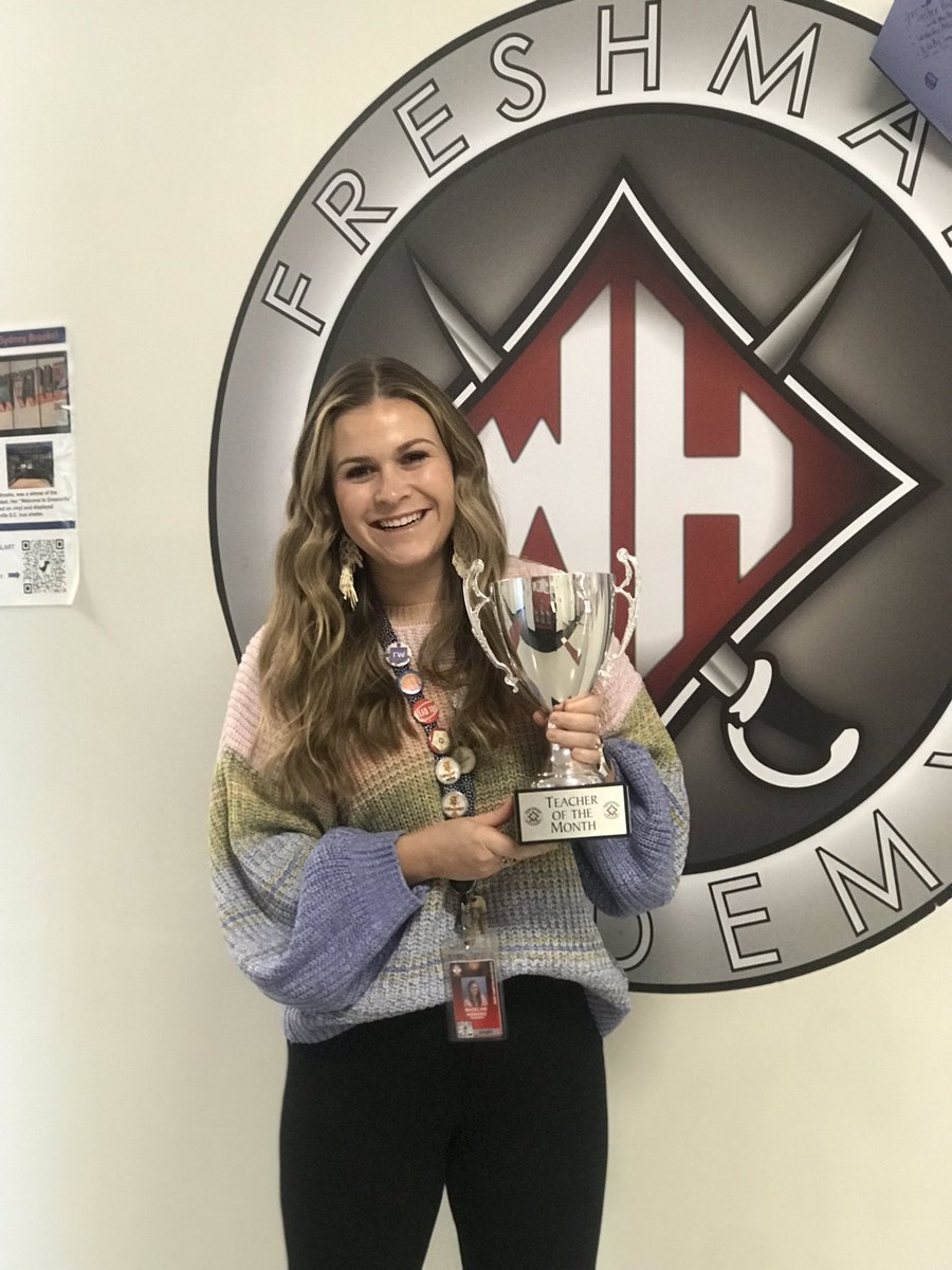 Congratulations to our Teacher of the Month, Mrs. Howard! Mrs. Howard has a passion for her students and goes out of her way to ensure all students are successful. Thank you for your positivity &amp; smile Mrs. Howard! We are lucky to have you in the Freshman Academy! #NoExcuses